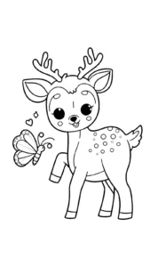 coloriage Cerf à imprimer gratuit