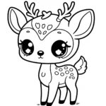 coloriage Cerf pour enfant de 10 ans