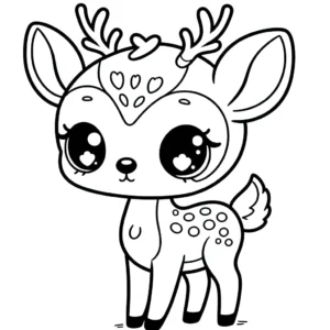 coloriage Cerf pour enfant de 10 ans