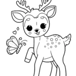 coloriage Cerf en ligne