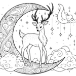 a imprimer coloriage Cerf gratuit