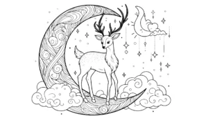 a imprimer coloriage Cerf gratuit