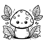 coloriage Champignon pour enfant de 8 ans