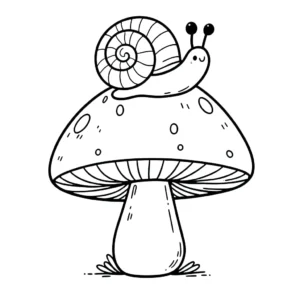 coloriage Champignon à imprimer