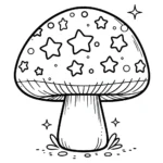 coloriage Champignon à imprimer pdf gratuit