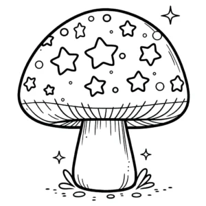 coloriage Champignon à imprimer pdf gratuit