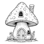 coloriage Champignon à imprimer gratuitement