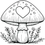 coloriage Champignon pour enfant