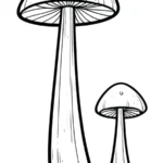 coloriage Champignon à imprimer pour enfant de 10 ans