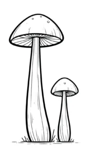 coloriage Champignon à imprimer pour enfant de 10 ans