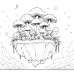coloriage Champignon a imprimer