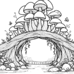 coloriage Champignon a dessiner en ligne