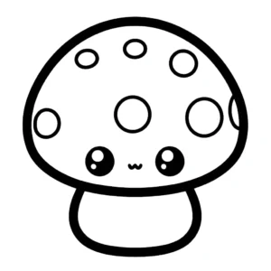 coloriage Champignon gratuit en ligne