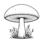 coloriage Champignon pour enfant de 8 ans