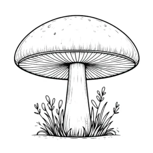 coloriage Champignon pour enfant de 8 ans