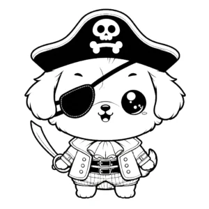 coloriage Chiot à imprimer