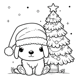 coloriage Chiot à imprimer pdf