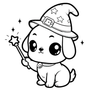 coloriage Chiot a imprimer