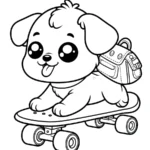 coloriage Chiot a dessiner en ligne