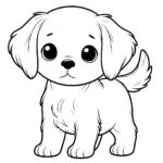 coloriage Chiot a colorier en ligne gratuitement