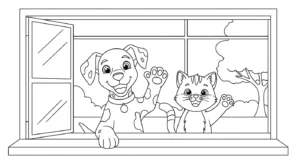 coloriage Chiot updated et dessin a imprimer