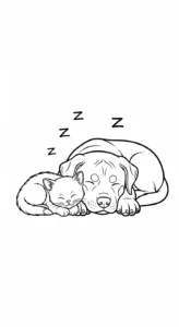 coloriage Chiot updated à imprimer pour enfants