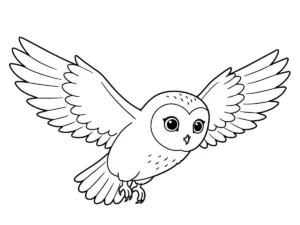 coloriage Chouette gratuit à imprimer