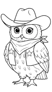coloriage Chouette à imprimer gratuitement