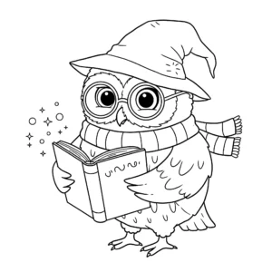 coloriage Chouette pour enfant de 5 ans