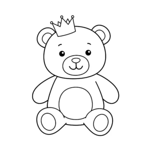 coloriage Couronne à imprimer pour enfant de 2 ans