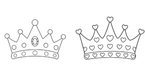 coloriage Couronne à imprimer pour enfant de 4 ans