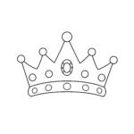 coloriage Couronne pour enfant de 4 ans