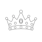 coloriage Couronne et decoupage a imprimer gratuit