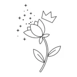 coloriage Couronne à imprimer