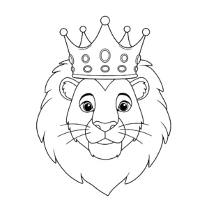 coloriage Couronne à imprimer kawaii