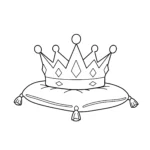 coloriage Couronne pour enfant de 4 ans