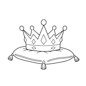 coloriage Couronne pour enfant de 4 ans