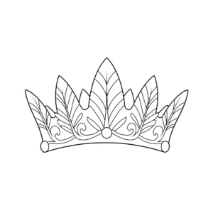 coloriage Couronne à imprimer pdf gratuit