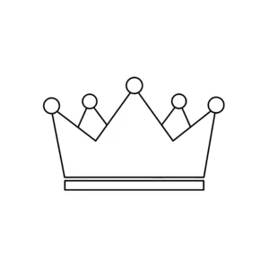 coloriage Couronne de pour enfants