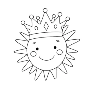 coloriage Couronne et dessin a imprimer