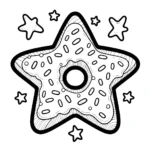 coloriage Donuts pour bebe a imprimer