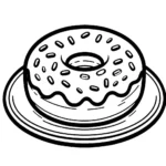 coloriage Donuts à imprimer pour enfant de 4 ans