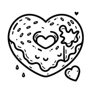 coloriage Donuts pour enfant a imprimer gratuit