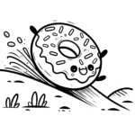 coloriage Donuts pour enfant de à imprimer