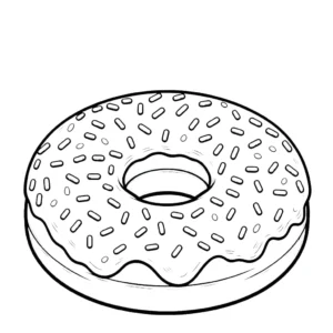 coloriage Donuts à imprimer gratuitement
