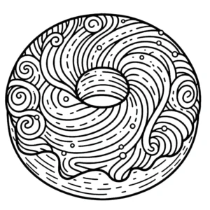 coloriage Donuts a dessiner en ligne