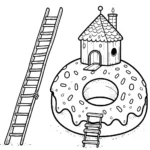coloriage Donuts de pour enfants