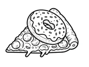 coloriage Donuts gratuit à imprimer