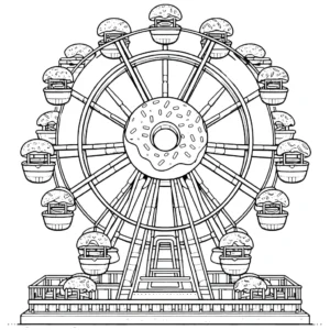 coloriage Donuts a dessiner en ligne