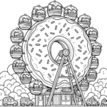 coloriage Donuts pour enfants à imprimer
